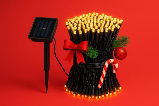 🌿¡Ilumina tu Navidad con energía solar, Pague 1 y lleve la 2 Gratis (10 metros cada luz)